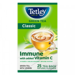 Tetley Roheline Tee Klassikaline Immuunsus C-vitamiiniga 25 Teekotti 1,3g Iga&uuml;ks Klassikaline Rohelise Tee Maitse
