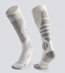 Ski socks winter warm thick socks mid-tube wool socks One Size valge