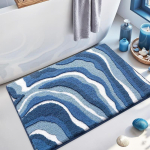 Ocean Cashmere P&otilde;randamatt Vannituppa Paksenenud Imav Jalapadi Mustusekindel Libisemisvastane Kergesti Hooldatav Vannitoa Vaip 80x120cm