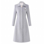 Teluoman Professional Women's Winter Wool Blend Coat L