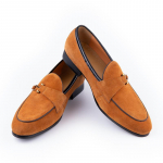Moodsad Klassikalised Vabaaja Mokassiinid Meestele Veisenahast Suede Kingad Elegantne Moodne Kontori Igap&auml;evased Slip-on Mugavad V&auml;lisjalatsid T&auml;iskasvanutele 3 V&auml;rvi Disain 39 oranž