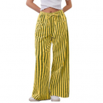 Naiste p&uuml;ksid n&ouml;&ouml;riga elastne v&ouml;&ouml;koht laia s&auml;&auml;rega kontrastv&auml;rviline triibuline tr&uuml;kk madala v&ouml;&ouml;kohaga taskutega vabaaja puhkuse rannap&uuml;ksid S armee roheline v&auml;rv