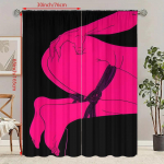 2 tk - Yst&auml;v&auml;np&auml;eva tegelaskujundusega - Tr&uuml;kitud kardin - Pol&uuml;estermaterjal - Sobib magamistuppa, elutuppa, t&ouml;&ouml;tuppa, 30Wx65L(76x165CM)x2