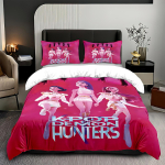 Anime Demon Hunters Zoey Mira Voodipesu Komplekt T&uuml;druku Kingitus Tekikott Lastele Teismelistele T&auml;iskasvanutele &Uuml;he-, Kahe-, King-suuruses 100x135cm-2pcs