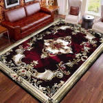 Punane Retro Suure Pinnaga Vaibad Elutuba Euroopa Kaunistus Kodu Diivani Piirkonna Vaip Suurep&auml;rane Magamistuba Libisemisvastane P&otilde;randamatt Pestav 160*230cm