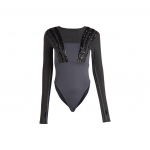 Adidas Originals Sinine Versioon Santiago Bodysuit &Uuml;hev&auml;rviline Litrite Mustriga Pikkade Varrukate Tunked Naiste Tunked Must HR3417 L