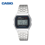 Casio - Vaikkorpus Roostevabast terasest rihm Meeste kvartskell A159W-N1 must