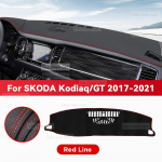SKODA Kodiaq GT 2017-2021 Autode Armatuurlaudi Kate Matt P&auml;ikesekaitse Padi V&auml;ltige Valgusmatti N&auml;idikutepolster Kaitseaksessuaarid Artificial Leather&Left Rudder