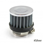 Universaalse liidesega auto &otilde;hufiltrid 25 mm mootorratta k&uuml;lma &otilde;hu sisselaskeava suure vooluhulga karteri ventilatsioonikate mini &otilde;hupuhasti h&otilde;be