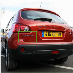 UUS Auto 3D T&auml;he Embleem M&auml;rk Tagumine Kleebis Decal Nissan Qashqai jaoks Kroom H&otilde;be 195x24mm Tagumine Kleebis