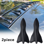 2 tk Ilmastikukindel S&uuml;sinikkiust Must Katuse Piraaja Uimed Spoiler Tiib Komplekt Vortexi Generaator Kere Kaunistus Auto 2piece black
