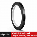 Car -modified color film, High brightness black carbon fibrous PET car interior and exterior sticker, body mid -net modification Length 66m(2598inch)