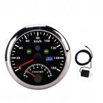 85mm 160km h GPS-kiirusm&otilde;&otilde;tur 0&ndash;8000 p/min tahhomeetri n&auml;idik LCD punase taustvalgustusega autole, paadile, jahtile, haagissuvilale, veoautole Black