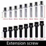 10 piece 28/35/40/45/50/55/60mm lengthen Steel Wheel Bolts M14 x 1.5mm WHEEL NUTS SEAT SUIT FOR VW Volkswagen M14x1.5