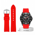 Klassikaline 18mm 20mm 22mm 23mm 24mm pehme silikoonrihm Universaalne k&uuml;&uuml;narnuki kaarega kummipael Spordiks Veekindel Asendus Watch Tarvikud 18mm
