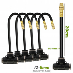 Aia 5-30M 8mm PE Voolik 20cm 360&deg; Painduva Messingist Otsikuga Pihustuskomplekt Atomiseeritud Automaatne Kastmisseadme Taimede Pihustamine