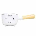 Fuji Emailitud Miffy N&auml;oga Induktsiooniga &Uuml;hilduv Piimakeetja 12cm Pann/Kastrul, valge
