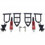 Esivedrustuse amortisaatorite komplekt &Uuml;lemine alumine &otilde;&otilde;tsahoob ATV Quad Bike Go Kart jaoks +Vedrustusamortisaator must