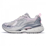 Li Ning Comet 5 Yi Star 5 Abrasion Resistant Rebound Low top Casual Shoes Women's Silver Gray AGCT352-3 39
