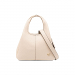 Coach Lana 23 Logo moodne lihtne &uuml;hev&auml;rviline nahast &otilde;lakott keskmise suurusega naistele elevandiluu v&auml;rvi CM545-B4IY Basic Set (Bag+Dust Bag)