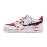 Nike Air Force 1 Versatile Slip Resistant Abrasion Resistant Low top Skateboard Shoes Men's Red CW2288-111(Team348-) 42 white
