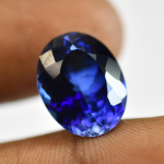 Looduslik Sinine TANZANIIT Ovaalne L&otilde;ige SERTIFITSEERITUD Lahtine V&auml;&auml;riskivi 10,30 ct Kingituseks 14.6 mm Approx. sinine