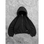 GLYDE Ameerika Retro &Uuml;hev&auml;rvilised Hupparid Naistele Meestele S&uuml;gis Pikkade Varrukatega Topid Huppa S&auml;rk Streetwear Hip Hop Pullover Y2K Dressipluus Uus XXL gray