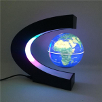 Leviteeriv lamp Maakera Maailmakaardiga Palllambid Maakera Helendav Magnetiline Leviteerimine LED-&Ouml;&ouml;lamp Ujuv Maailm Maapealne Uudsus Dekoratsioon US Plug black