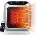 Kaasaskantav 800W keraamiline k&uuml;ttekeha puldi, taimeri, LED-ekraani ja 2 soojusastmega