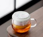 260ml Hiina Klaasist Teetass Keraamilise S&otilde;elaga Kruus K&auml;sit&ouml;&ouml; Lilledeteekann Kodumajapidamise Tee-Vee Eraldusn&otilde;u Kaasaskantav Tean&otilde;u 12.5x9.5cm 260ml