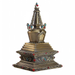 Tiibeti budistlik stupa kuju religioosne altari kaunistus legeeritud metall Bodhi torn kollektsioonid kingitus pronksi