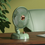 Bocqde k&auml;eshoitav ventilaator, laetav, vintage laua ventilaator 136 p&ouml;&ouml;rleva peaga, reguleeritava kiirusega, &uuml;hildub kodukontori kasutusega