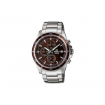 Casio EDIFICE Lihtne Vabaaja Mood Osutitega Kvartsmehhanism Roostevabast Terasest Rihm Jaapani ja Korea Kell Meeste Kell Pruun Tihv EFR-526D-5A must