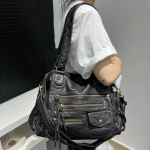 Kuum M&uuml;&uuml;k Moodne Retro Naiste Totes Kott, Jaapani ja Korea Trend Lihtne &Uuml;he &Otilde;la Crossbody Kott must
