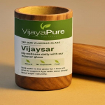 Vijaysar S&uuml;damepuidust Ayurveda Klaasist Joogiklaas Laboritestitud India Kino Puu Puidust Joogiklaas