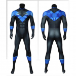 Filmikohane Batman Punane M&uuml;ts Nightwing Cosplay Kost&uuml;&uuml;m Bodysuit Superkangelane S sinine