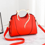 Yogodlns Retro Bucket Crossbody kotid Naiste suure mahutavusega k&auml;ekott Vabaaja &otilde;lakotid Naiste PU nahast k&auml;epidemega kotid 25x12x19cm punane