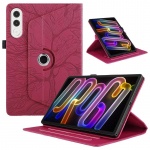 Lenovo Yoga Tab 11.1 &uuml;mbrise jaoks Tb710fu 360 kraadi p&ouml;&ouml;rlev reljeefse klapp-alusega tahvelarvuti kate Funda Lenovo Yoga Tab Case 11.1 tolli jaoks For Yoga Tab 11.1 punane