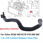 31657657 HVAC K&uuml;tte voolikutoru 8641078 Volvo XC60 V60 XC70 V70 S80 S60 2014-2020 1.5L 2.0L Jahutusvedeliku radiaatori vooliku &uuml;hendus