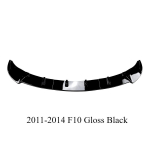 2011&ndash;2017 BMW 5. seeriale F10 F11 LCI stiilis Luksusversioon Eesmise kaitseraua spoileri huul Alumine splitter Splitter ABS-kerekomplektiga 11-14F10 Gloss Black