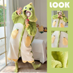 Naiste flanellist cosplay pidžaama kapuutsiga &ouml;&ouml;riided Halloween j&otilde;ulud &ouml;&ouml;s&auml;rk S