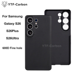 YTF-carbon Luksuslik ehtne Kevlar kate Samsung Galaxy S26 Ultra/S26Plus/S26 jaoks, Aramidkiud MagSafe magnetkate Galaxy S26 Ultra