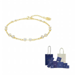 Swarovski kunstkristallist k&auml;ev&otilde;rud Unisex Kuldne F-Original Brand Box And Bag kuldne