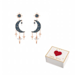 Swarovski S&uuml;mbol Kristall P&auml;rl K&otilde;rvar&otilde;ngad Naistele Sinised white gift box sinine