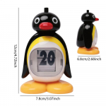 Pingviini Lauakalender Loomade Kaunistus Vajutatav Igavene Kalender Ehteks Retro S&uuml;nnip&auml;evaks Elutuppa Koju S&otilde;pradele must