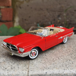 1:18 Chrysler 300FC 1960 Legeeritud Sportauto Mudel Valatud Metallist Klassikaline Retro Vana S&otilde;iduk Auto Mudel K&otilde;rge Simulatsioon Laste M&auml;nguasi Kingitus red