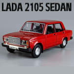 1/24 LADA 2105 SEDAN Sulamist Auto Mudel Valatud Metallist Klassikaline S&otilde;iduk Auto Mudel Simulatsioonheli ja Valgusega Kogumine Laste M&auml;nguasi Kingitus punane