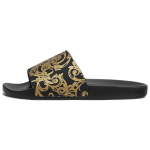 Versace Jeans Couture Sandaalid Barokk Prindiga - Must Kuld Meeste Tossud E74YA3SQ4-EZS365_EG89 39 black