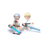 Luke Skywalker Obi-Wan Kenobi Kohandatud Lego Star Wars Uus Lootus Jedi Minifiguurid B