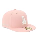 NEW ERA 59FIFTY M&uuml;ts LA Roosa Punane Los Angeles Dodgers K&uuml;lje Logo MLB Onspotz Eksklusiivne Sirge Nokaga Pesapallim&uuml;ts Suurus 8 63.5cm white